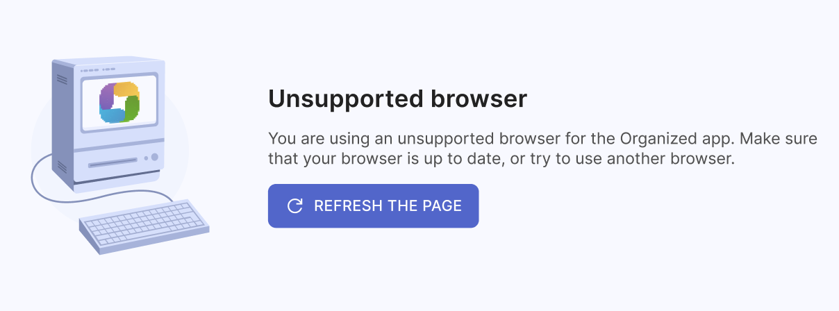 Unsupported browser